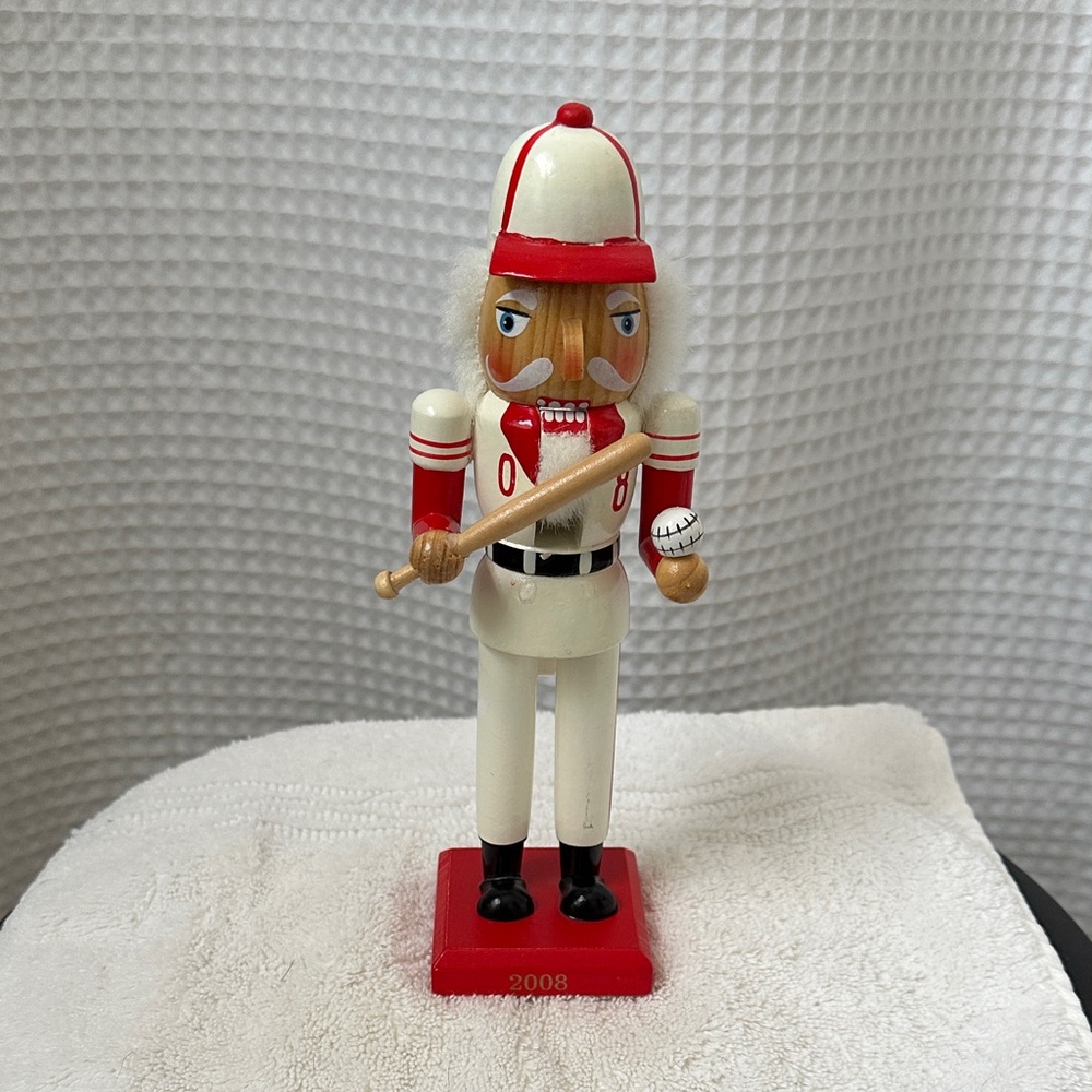 2008 Baseball Player Nutcracker Figurine